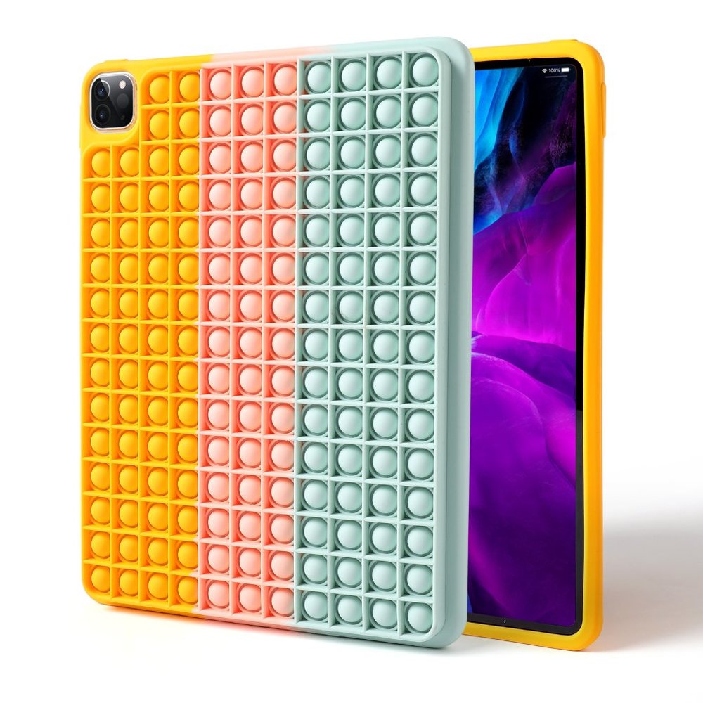 Unbranded Pop‎ It Fidget iPad Case iPad Pro 12.9 Multicolor Good Silicone Cover